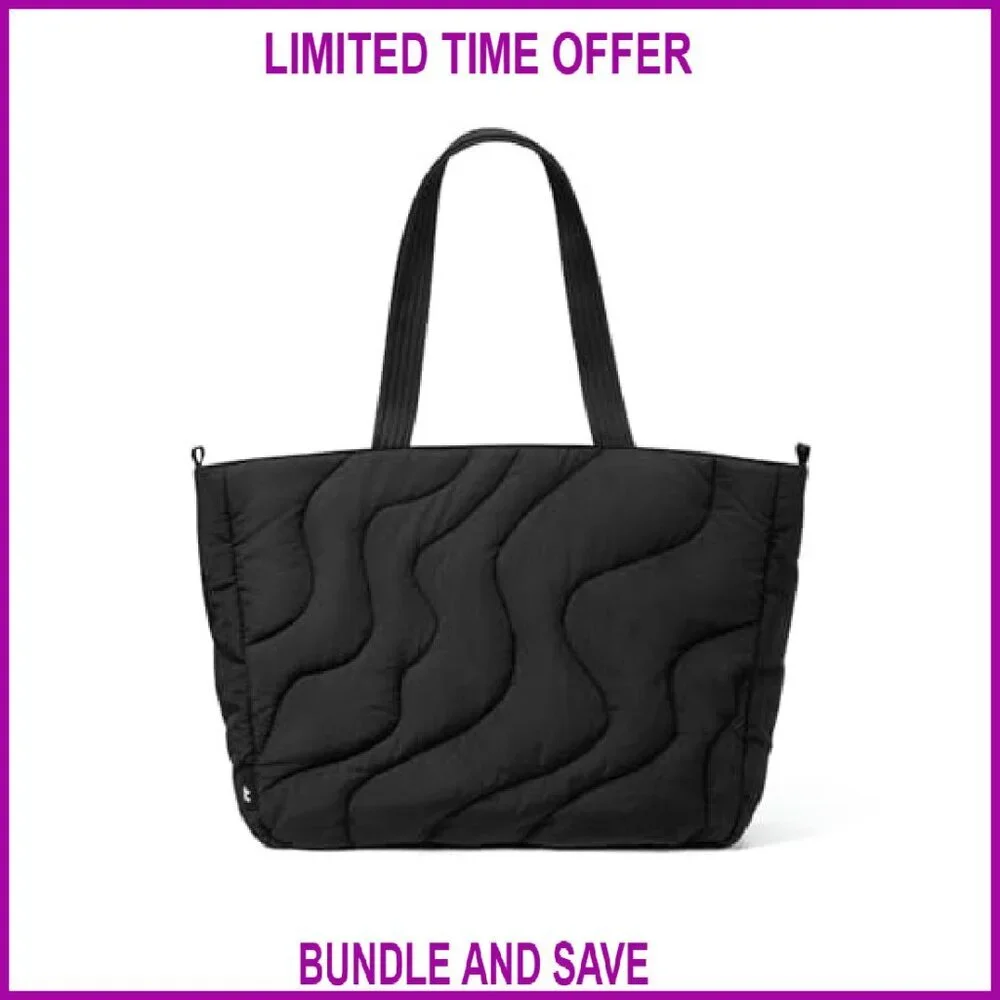 14-inch Puffy Laptop Tote Bag Lightweight Work Tote Padded Compartment